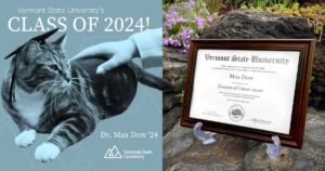 Cute Alert: Campus Cat Awarded Honorary Degree at University
Graduation